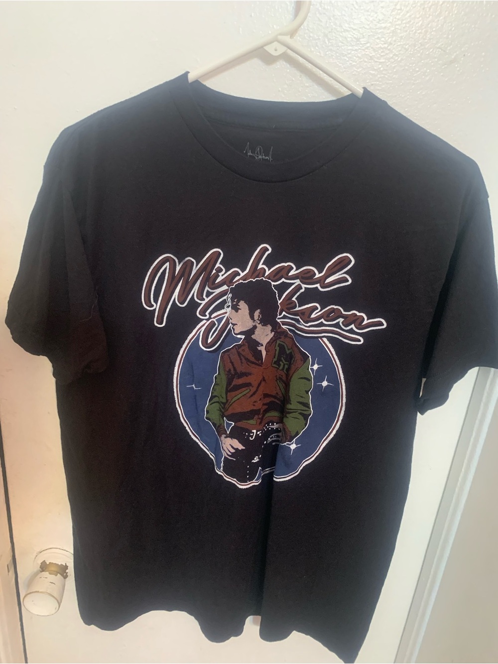 Black Graphic Michael Jackson Short-Sleeve Men’s T-Shirt